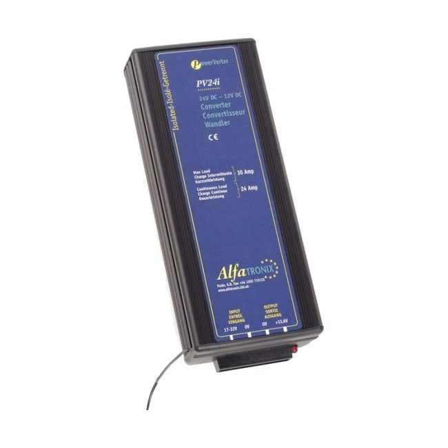 Przetwornica Alfatronix PowerVerter PV 24S 24 V na 12 V – zdjęcie poglądowe obudowy serii PV