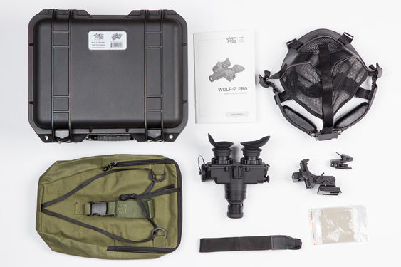 AGM Wolf-7 PRO NW1 – Gogle Noktowizyjne Gen 2+ Bi-Ocular (FOM 900–1000, IP65)