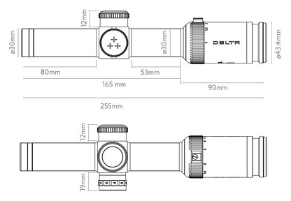 Luneta celownicza Delta Titanium HD 1-6x24 4A-S