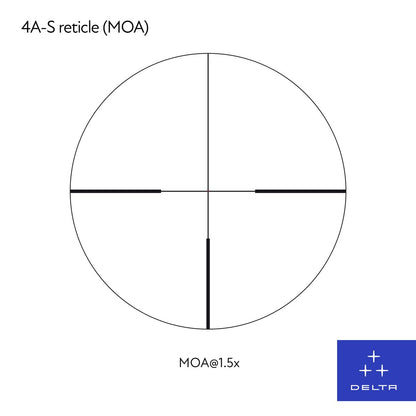 Zielfernrohr Delta Titanium HD 1,5-9x45 4A S