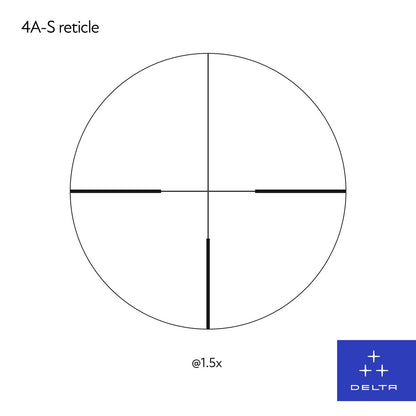 Rifle scope Delta Titanium HD 1.5-9x45 4A S MIL