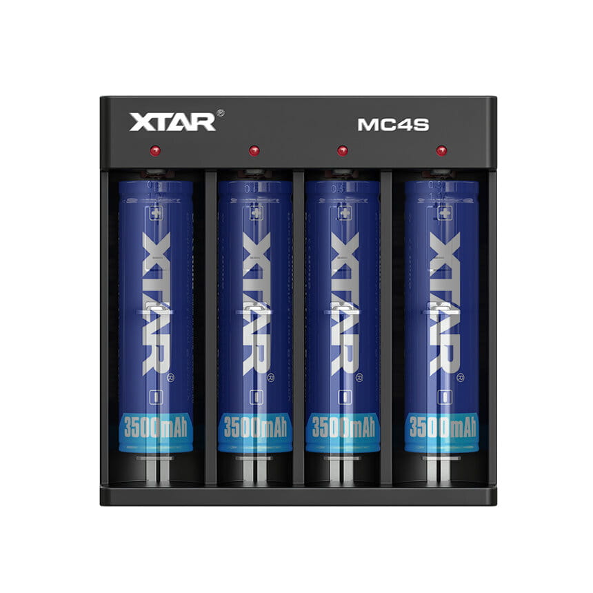 Ladegerät für zylindrische Akkus 18650 Li-ion / NiMH Xtar MC4S