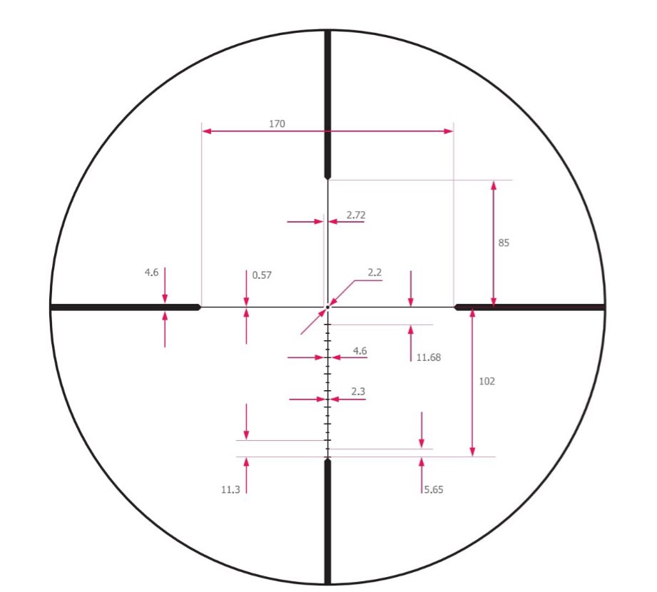 Luneta optyczna Noxar Magnar Classic 1,5-9x42 (plus obejmy 30mm Picatinny)
