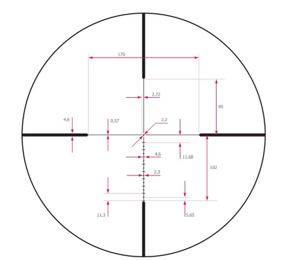 Luneta optyczna Noxar Magnar Classic 1,5-9x42 (plus obejmy 30mm Picatinny)
