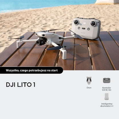 DJI Lito 1 (DJI RC-N3) – Dron 4K HDR 48 MP poniżej 249 g dla początkujących