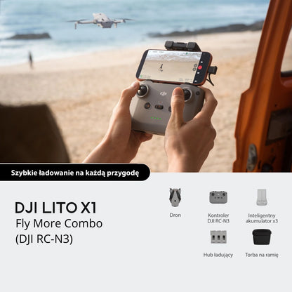 DJI Lito X1 Fly More Combo (DJI RC-N3) – Dron 4K HDR 48 MP z kontrolerem RC-N3