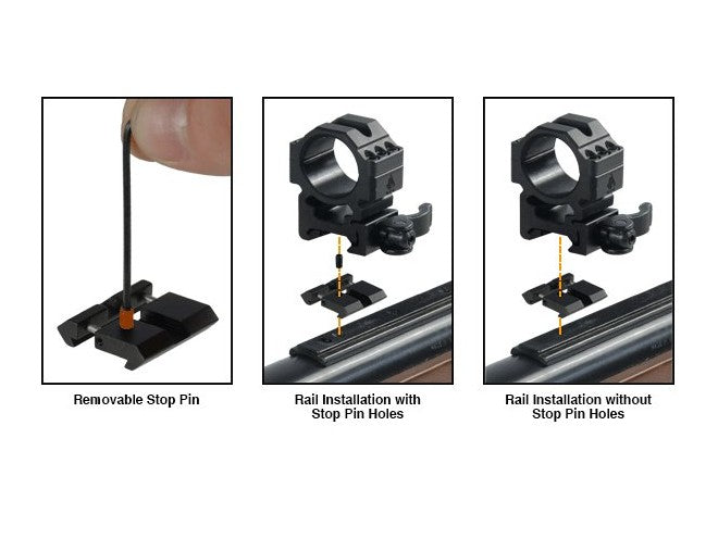 Adapter przejściówka Leapers weaver/picatinny na 11 mm