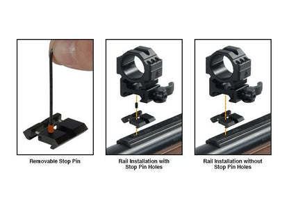 Adapter przejściówka Leapers weaver/picatinny na 11 mm