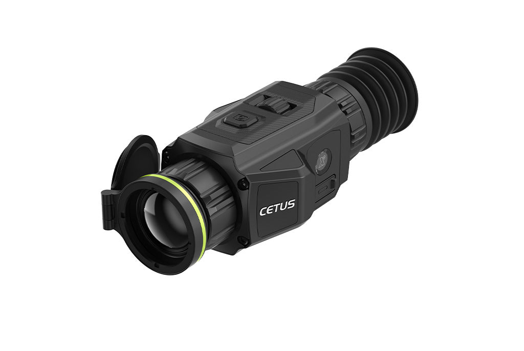 Celownik termowizyjny Pixfra Cetus C650 – widok 3/4 od przodu