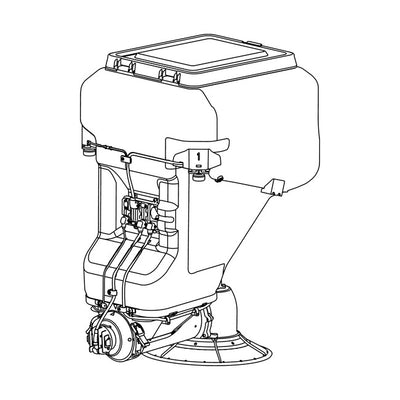 Strösprutningssystem för DJI Agras T70P – tank 100 L, upp till 400 kg/min