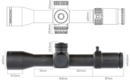 Delta Stryker HD 3.5-21x44 DLR-1 Riflescope
