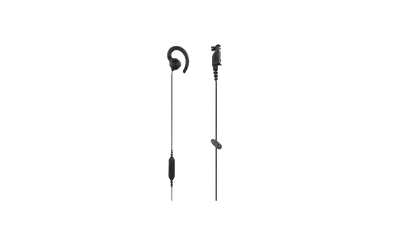 Hytera EHN35R-P – Écouteur supra-auriculaire type « C » avec PTT et microphone sur le câble