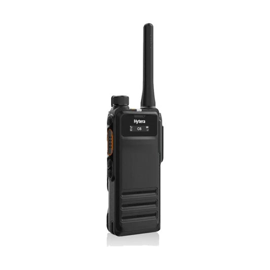 Hytera HP705 MD – radiotelefon DMR Tier II IP68 z funkcją Man Down, widok pod kątem