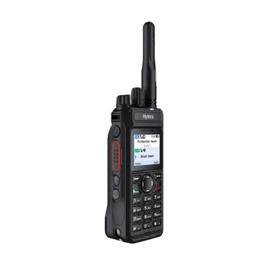 Hytera PDC580 – radiotelefon DMR / LTE, prawy bok ze złączem akcesoriów