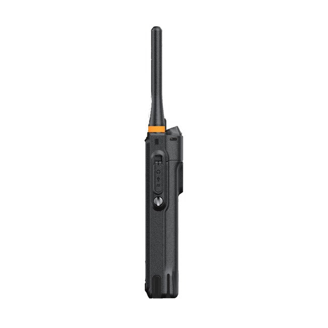 Hytera PDC690 – гібридний термінал DMR / LTE, вигляд збоку на роз'єм аксесуарів