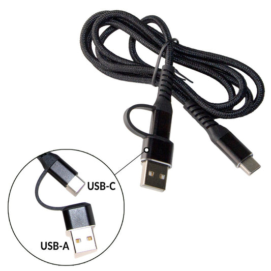 USB-C-Kabel mit USB-A-Adapter