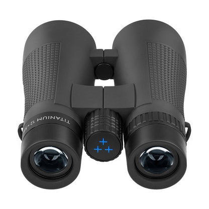 Lornetka Delta Titanium 12x56 ROH Gen2, widok z góry na mostek i okulary