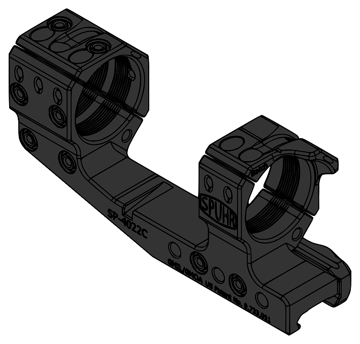 Montage SPUHR SP-4022C (34mm Ringe) Cantilever