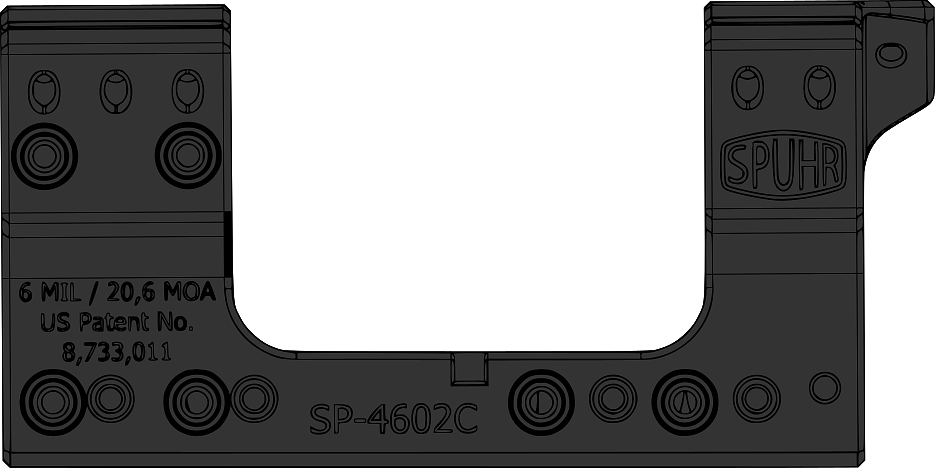 Montaż SPUHR SP-4602C (obejmy 34mm)