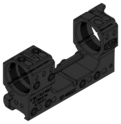 Montaż SPUHR SP-4602C (obejmy 34mm)