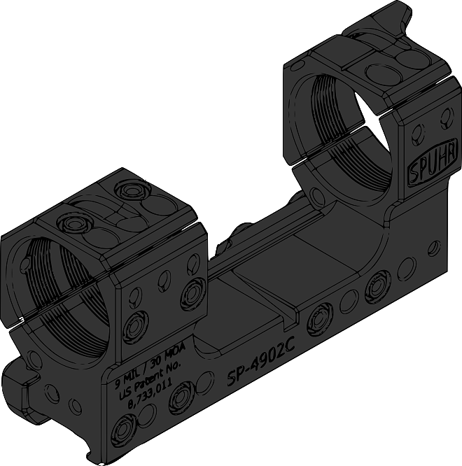 Montaż SPUHR SP-4902C (obejmy 34mm)