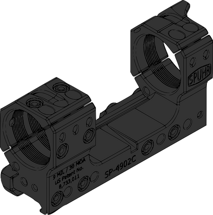 Montaż SPUHR SP-4902C (obejmy 34mm)