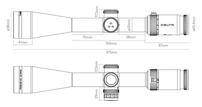 Luneta celownicza Delta Titanium HD 2,5-15x50 2D